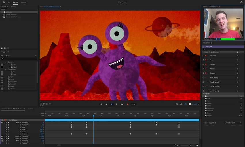 Características de Adobe Character Animator 2020