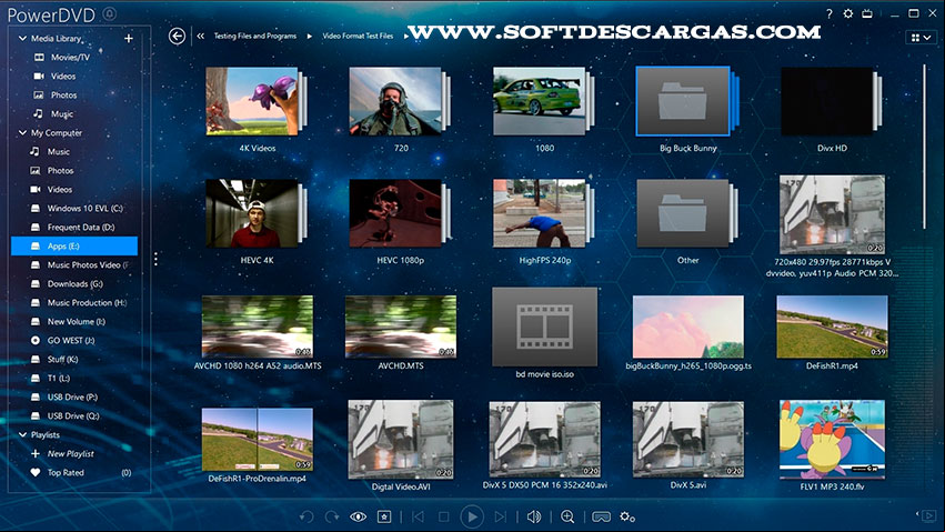 Características de CyberLink PowerDVD Ultra 20