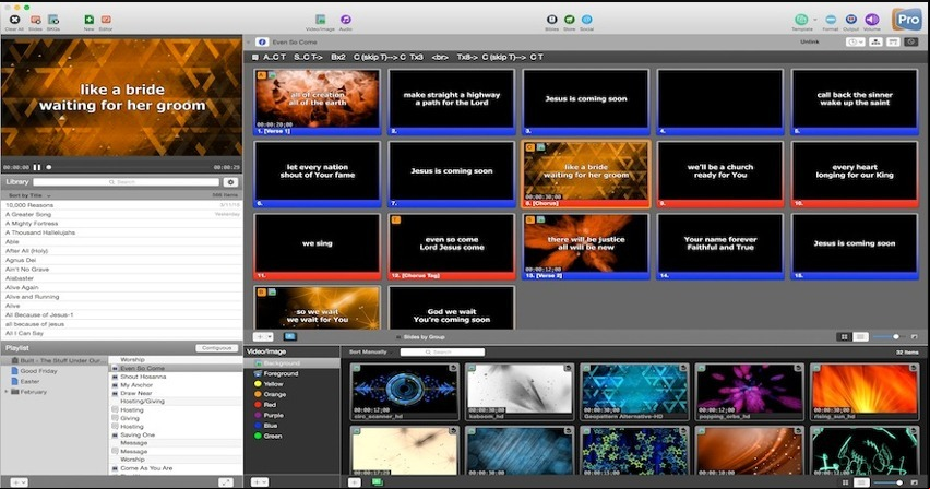 Características de ProPresenter Pro