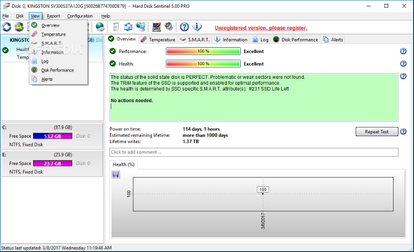 Mejoras y nuevas características Hard Disk Sentinel PRO 5.61