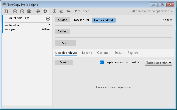 Características de TeraCopy Pro