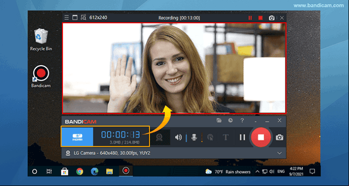 Caracteristicas de Bandicam Screen Recorder