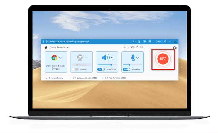 Caracteristicas de Vidmore Screen Recorder